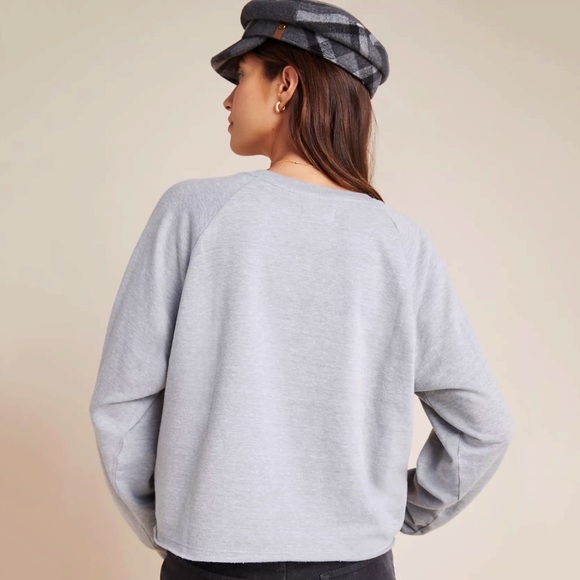 Anthropologie Bonjour Graphic Sweatshirt - Picture 3 of 5